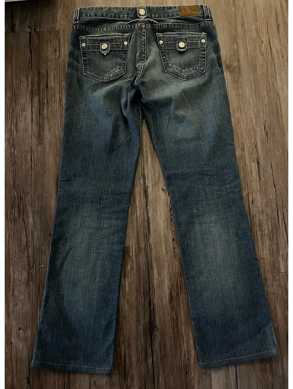 VTG Armani Exchange Jeans Womens 8 Short Dark Blue Straight